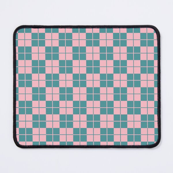 Item preview, Argyle Checkerboard Plaid Pattern Turquoise & Pink designed and sold by tonymagnerart.