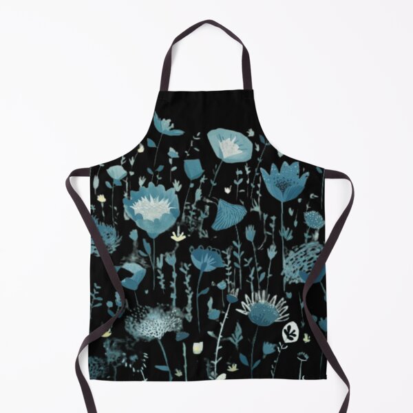 Item preview, Beautiful garden flowers in blue abstraction designed and sold by MargoMalej.