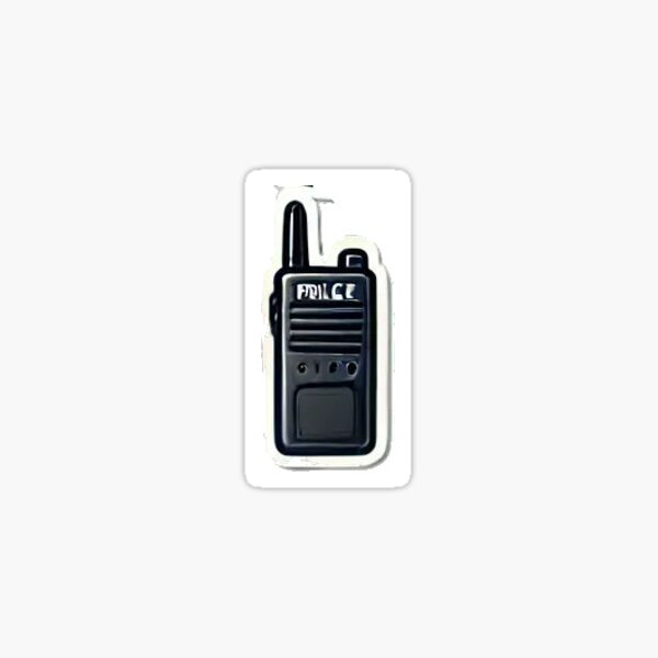 Aperçu de l'œuvre autocollant talkie-walkie créée et vendue par StickerDicker69.