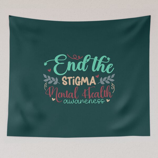 Item preview, End the stigma mental health awareness designed and sold by Wit & Wear Company.