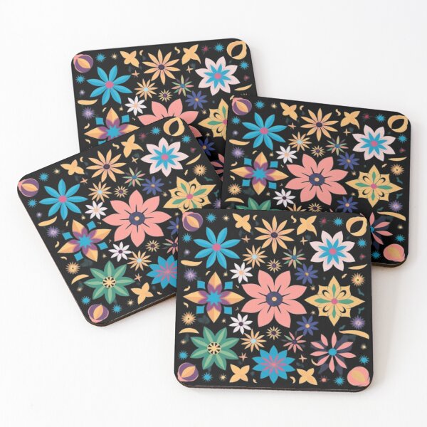 Item preview, Beautiful cutout colorful flowers designed and sold by MargoMalej.