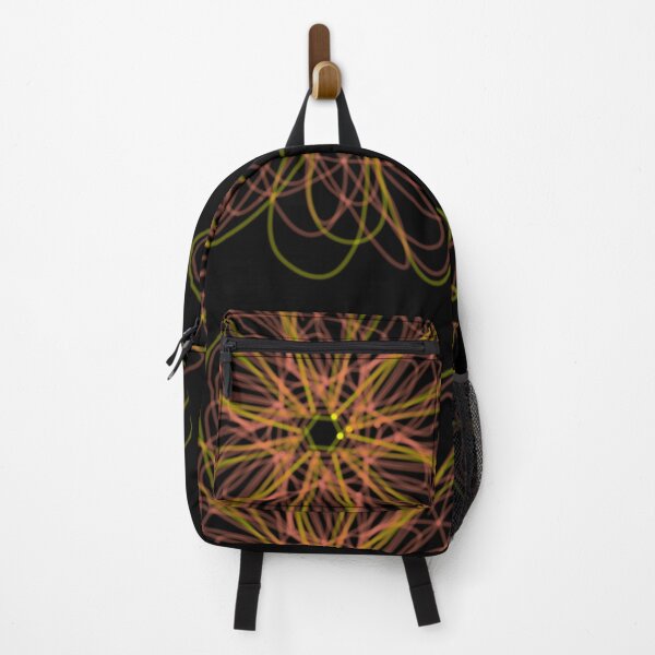 Item preview, Abstract and geometric Pink and yellow flower design designed and sold by Stefrait-7.