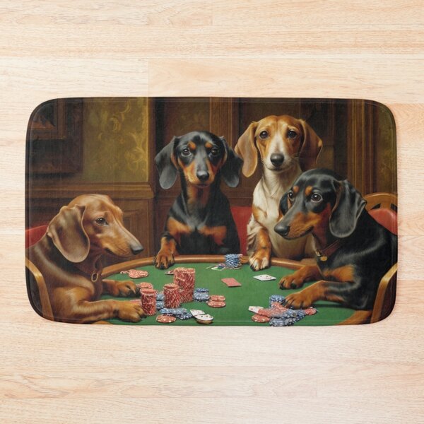 Item preview, Dogs Playing Poker Dachshunds Dachshund Dog Doxies Doxie Card Game Cards designed and sold by Draculaura2009.