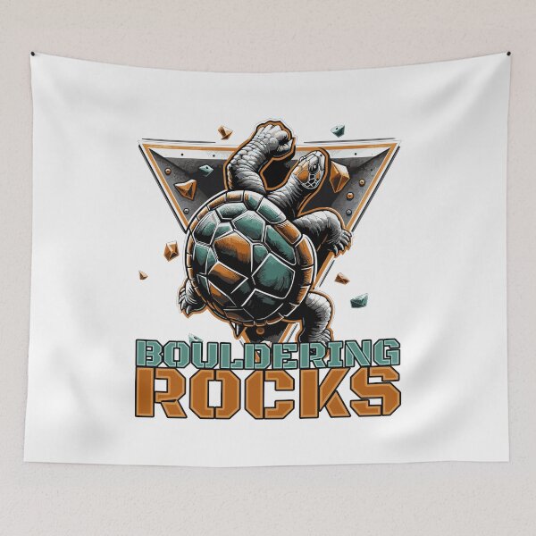 Item preview, Bouldering Rocks Turtle Climbing Gift designed and sold by Pineapple-Tree.
