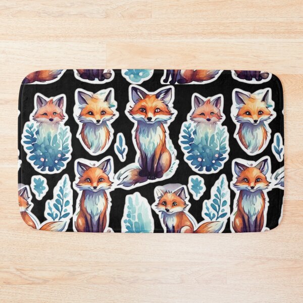 Item preview, Fox Pattern watercolor style designed and sold by Planetporridge.
