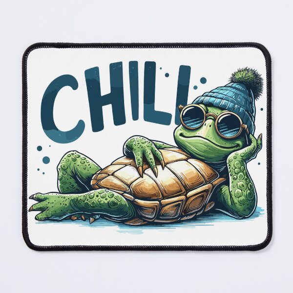 Item preview, Chill toad turtle cool chill gift designed and sold by Pineapple-Tree.