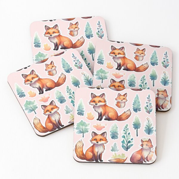 Item preview, Cute Fox Pattern designed and sold by Planetporridge.