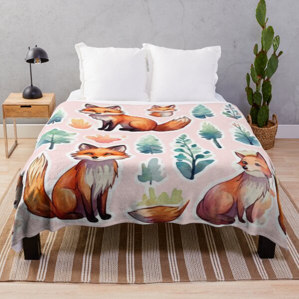 Item preview, Cute Fox Pattern designed and sold by Planetporridge.