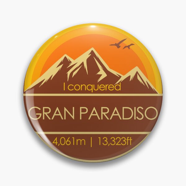 Item preview, I Conquered Gran Paradiso Hiker's Collectable designed and sold by LegsMiserable.