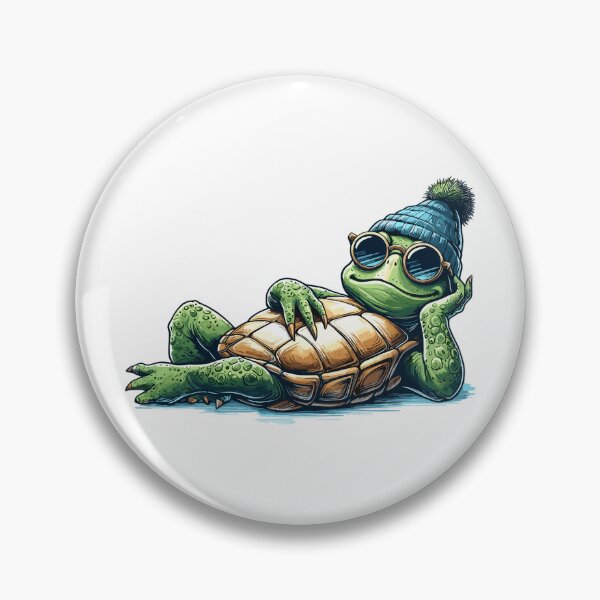 Item preview, Chill toad turtle cool chill gift designed and sold by Pineapple-Tree.