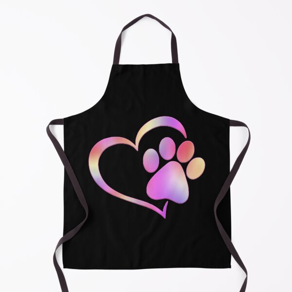 Item preview, Paw Print Heart - Gradient Pink designed and sold by JadeRyder.