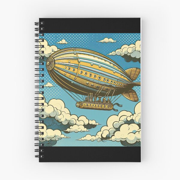 Item preview, Steampunk Airship Pop Art Style designed and sold by artofuniverse.