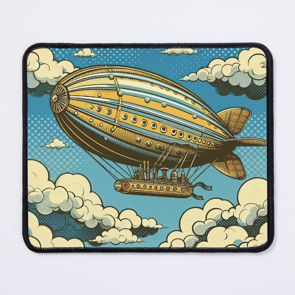 Item preview, Steampunk Airship Pop Art Style designed and sold by artofuniverse.