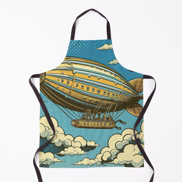 Item preview, Steampunk Airship Pop Art Style designed and sold by artofuniverse.