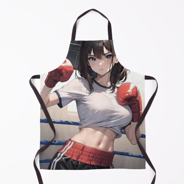 Item preview, Boxing anime girl in ring portrait art designed and sold by TheArtistOf2022.