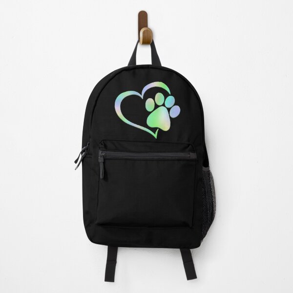 Item preview, Paw Print Heart - Gradient Green designed and sold by JadeRyder.
