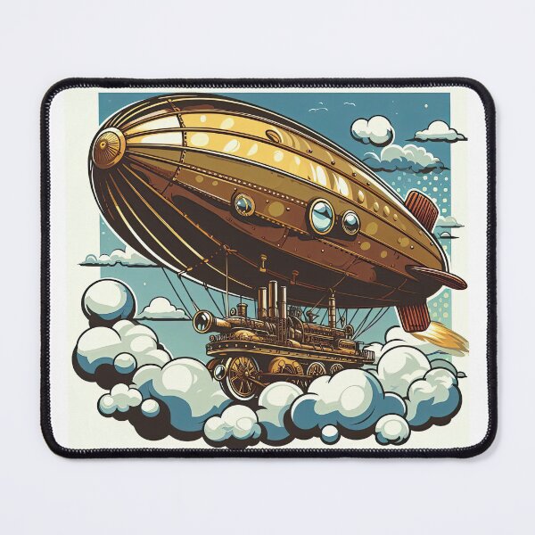 Artikelvorschau, Steampunk-Luftschiff im Pop-Art-Stil entworfen und verkauft von artofuniverse.