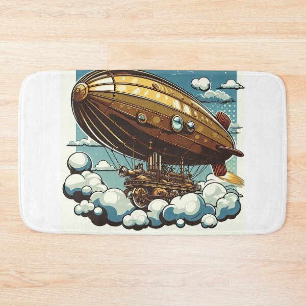 Item preview, Steampunk Airship Pop Art Style designed and sold by artofuniverse.