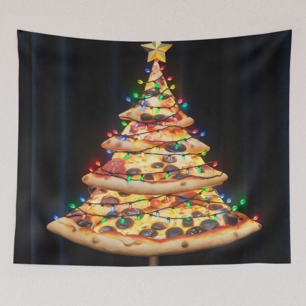 Artikelvorschau, Weihnachtspizza-Weihnachtsbaum. entworfen und verkauft von MyHappyArtShop.