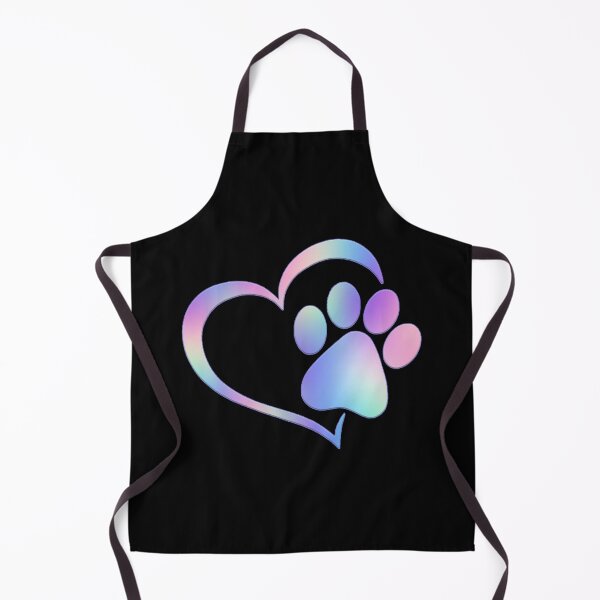 Item preview, Paw Print Heart - Gradient Purple designed and sold by JadeRyder.