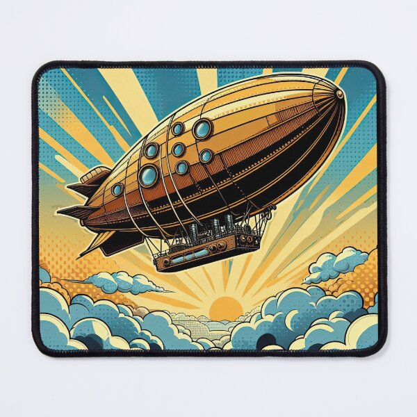 Artikelvorschau, Steampunk-Luftschiff im Pop-Art-Stil entworfen und verkauft von artofuniverse.