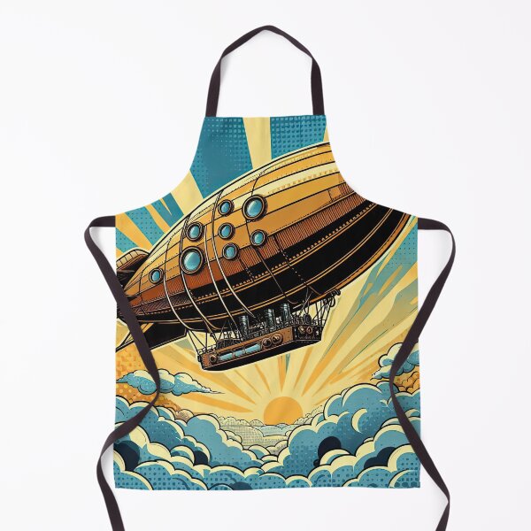 Item preview, Steampunk Airship Pop Art Style designed and sold by artofuniverse.