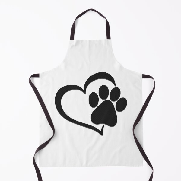 Item preview, Paw Print Heart - Black designed and sold by JadeRyder.