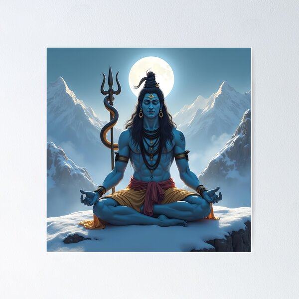 Item preview, Lord Shiva Hindu God of Life and Death designed and sold by Mythic-Threads.