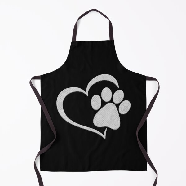 Item preview, Paw Print Heart - Light Gray designed and sold by JadeRyder.