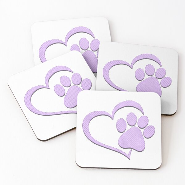 Item preview, Paw Print Heart - Purple designed and sold by JadeRyder.