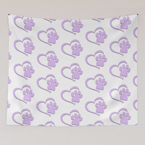 Item preview, Paw Print Heart - Purple designed and sold by JadeRyder.