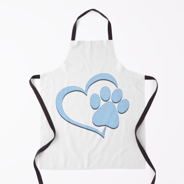 Item preview, Paw Print Heart - Blue designed and sold by JadeRyder.