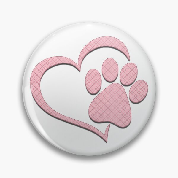 Item preview, Paw Print Heart - Pink designed and sold by JadeRyder.