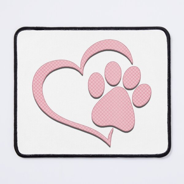 Item preview, Paw Print Heart - Pink designed and sold by JadeRyder.