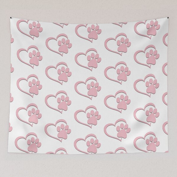 Item preview, Paw Print Heart - Pink designed and sold by JadeRyder.