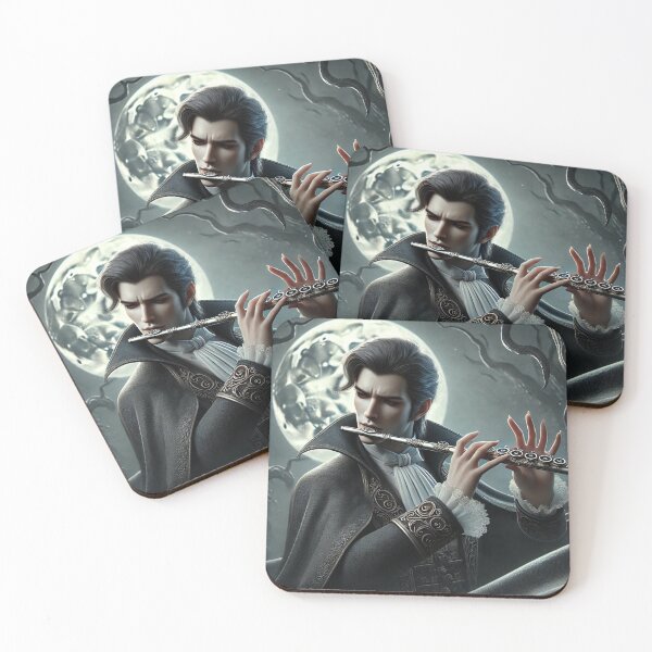 Item preview, "Eclipse Serenade: The Gothic Flautist" designed and sold by MySheetMusicArt.