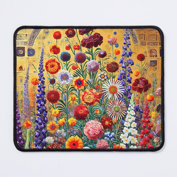 Item preview, Gustav Klimt Flowers and Gold designed and sold by maniacfitness.