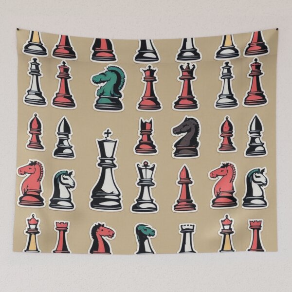 Item preview, Silly Chess Pattern designed and sold by Planetporridge.