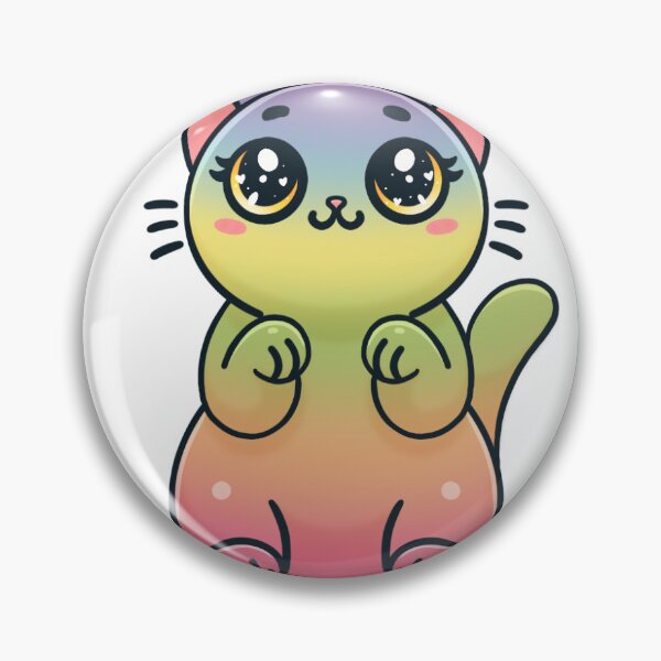 Item preview, LGBT Gay Pride Rainbow Flag Kawaii Cat designed and sold by Alexis Wright.