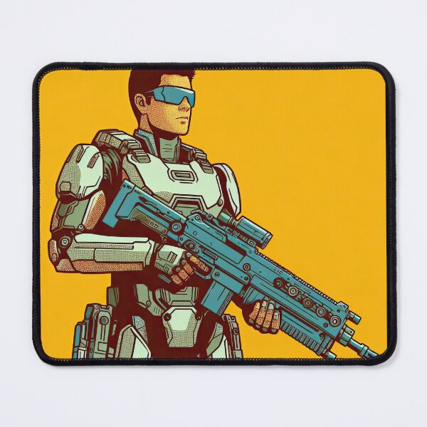 Item preview, Futuristic Soldier Pop Art Style designed and sold by artofuniverse.