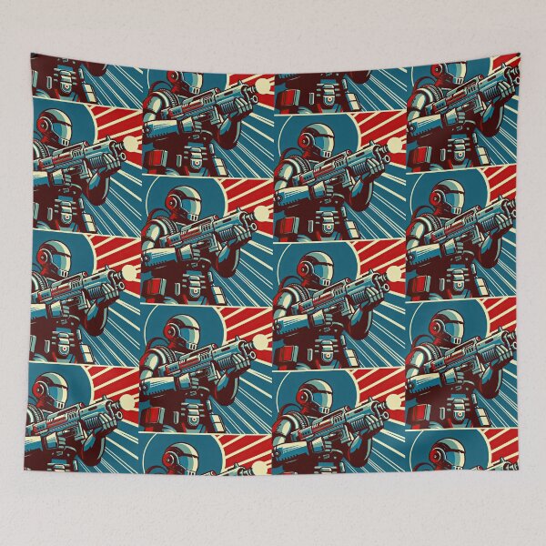 Item preview, Futuristic Soldier Pop Art Style designed and sold by artofuniverse.