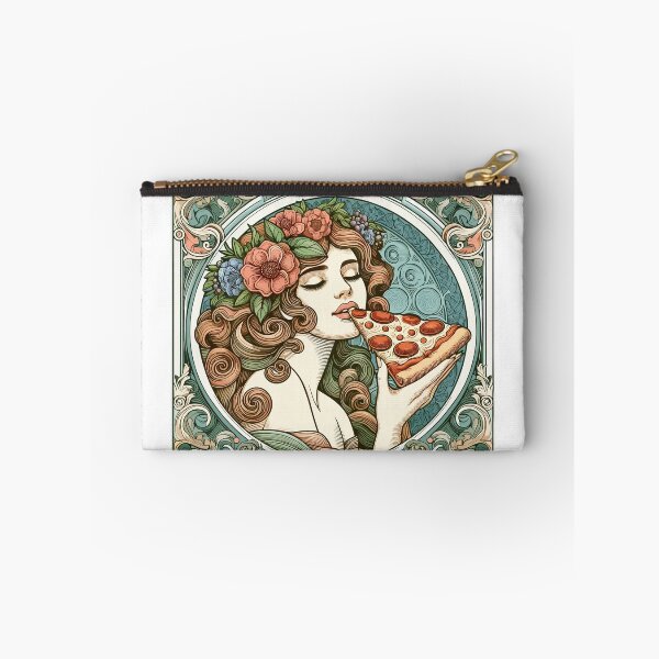 Item preview, Pizza beautiful woman Art Nouveau gift designed and sold by Pineapple-Tree.