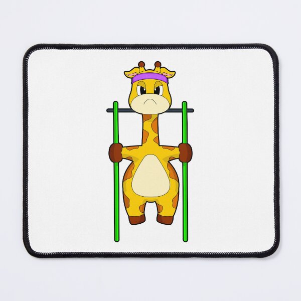 Item preview, Giraffe Bodybuilder Pull ups Bodybuilding designed and sold by Snabdesign84.