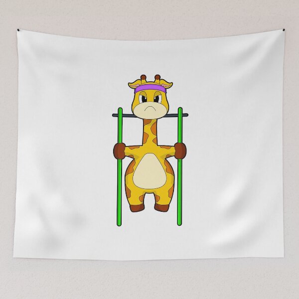 Item preview, Giraffe Bodybuilder Pull ups Bodybuilding designed and sold by Snabdesign84.