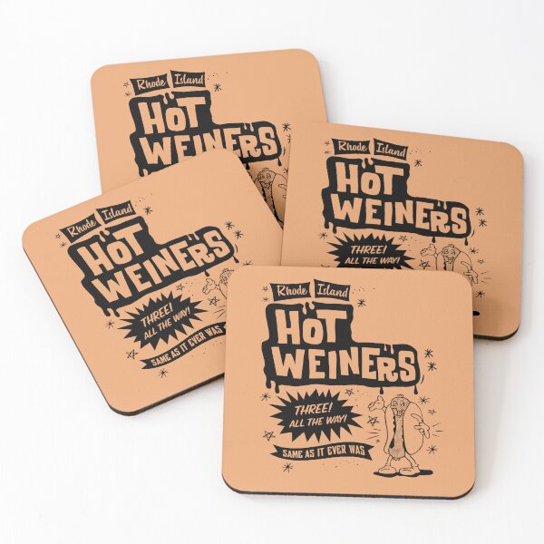 Item preview, Vintage Rhode Island Hot Weiners - black print designed and sold by retropetrol.
