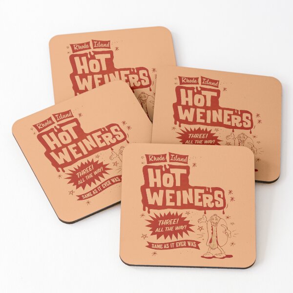 Item preview, Vintage Rhode Island Hot Weiners - red print designed and sold by retropetrol.