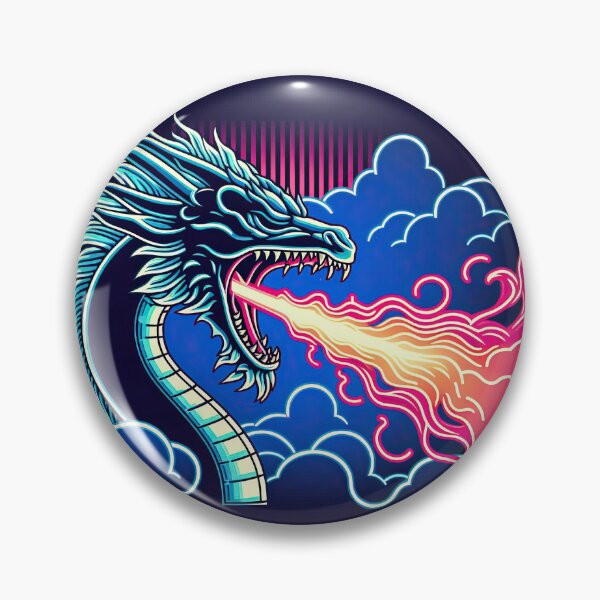 Item preview, Dragon Flaming Pop Art Style designed and sold by artofuniverse.