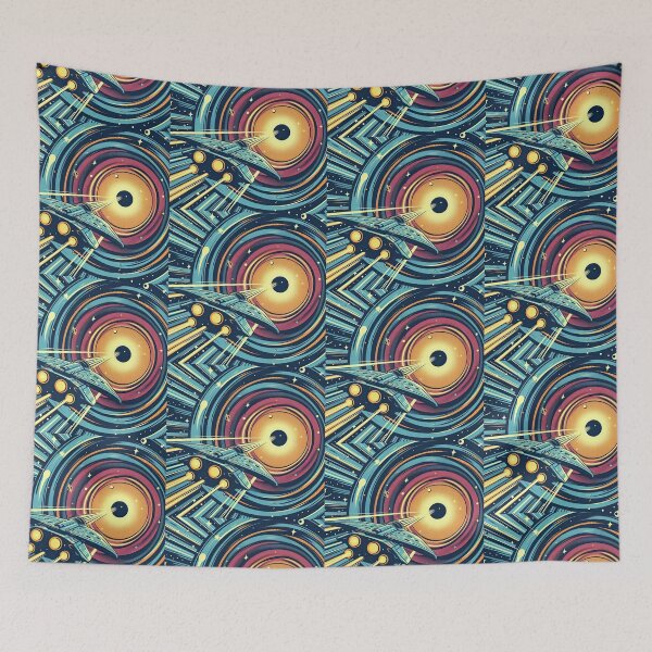 Item preview, Spaceship Pop Art Style designed and sold by artofuniverse.