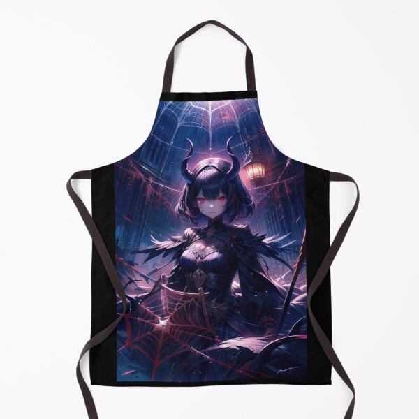 Item preview, Dark gothic vampire anime girl in black at night portrait art designed and sold by TheArtistOf2022.