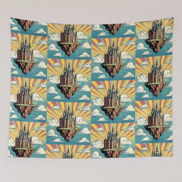 Item preview, Fairy Tale Castle Pop Art Style designed and sold by artofuniverse.